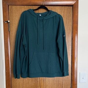 Alo yoga teal Hoodie